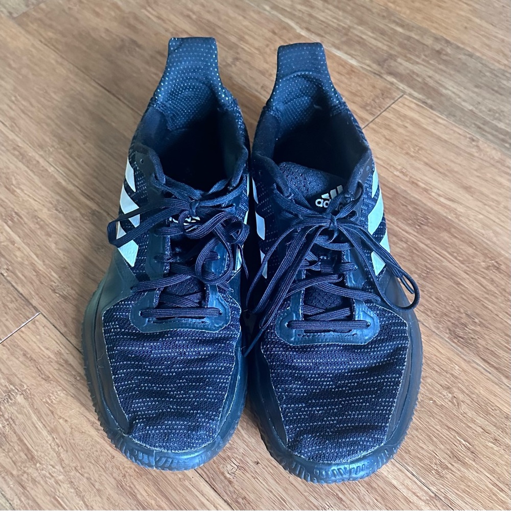 adidas Black and White Athletic Shoes